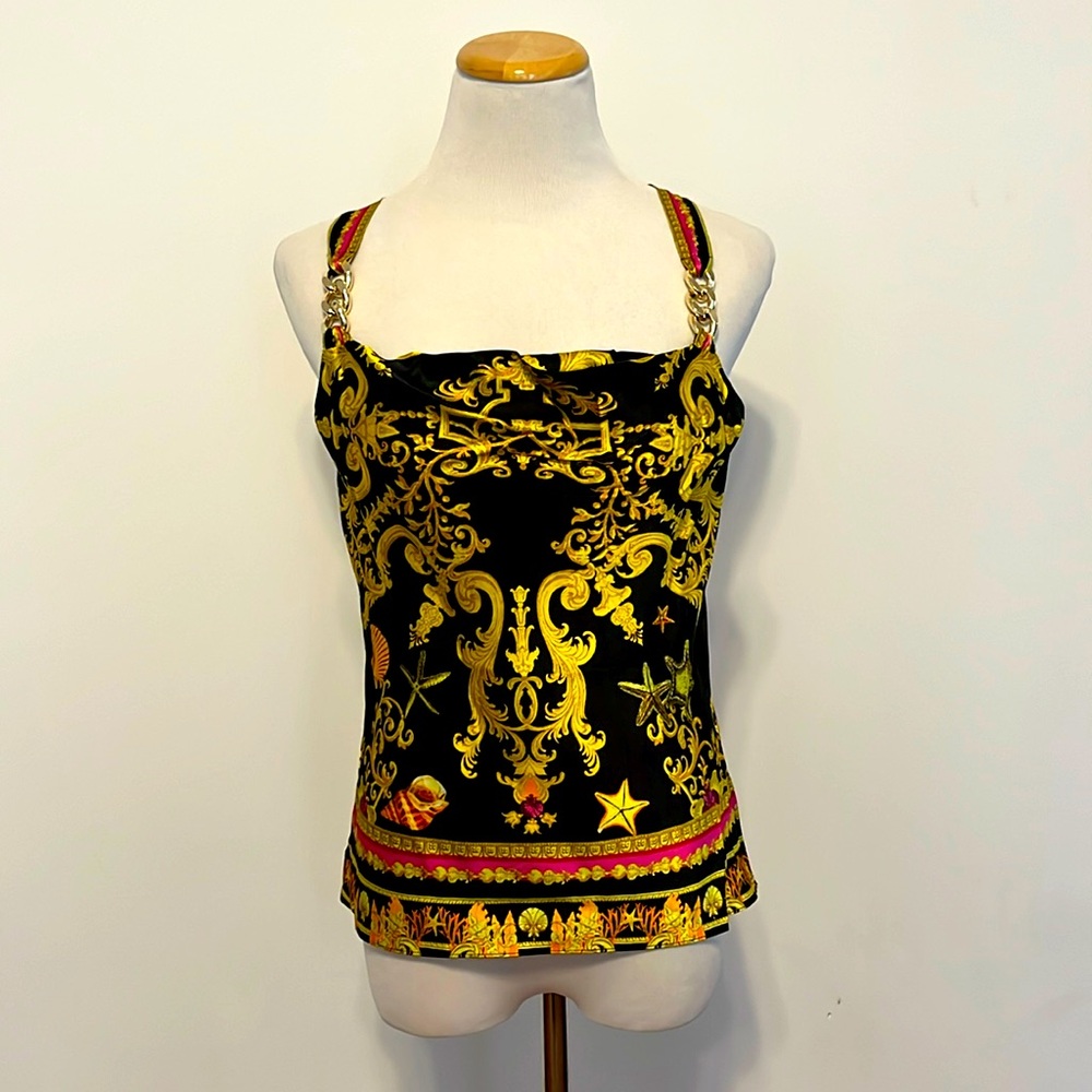 NWT $440 CAMILLA XS Silk Octopia Slip Tank Blouse Shirt Octopus